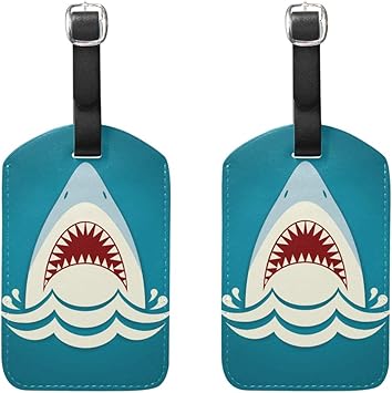 shark luggage tags