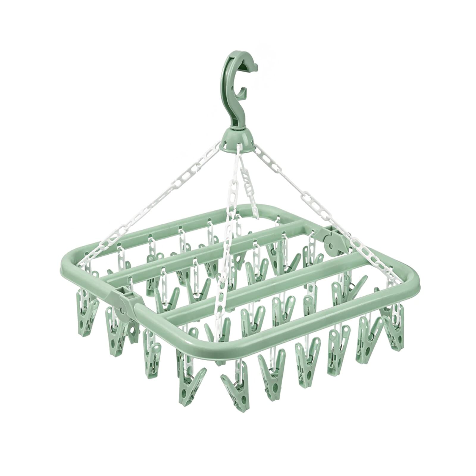 GmeDhc 32 Clips Foldable Clothes Airer for Underwear and Small Laundry Items — image 1