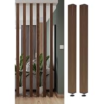 Amazon.com: ZAQYCM Rustic Room Divider Wood Columns, Living Room ...