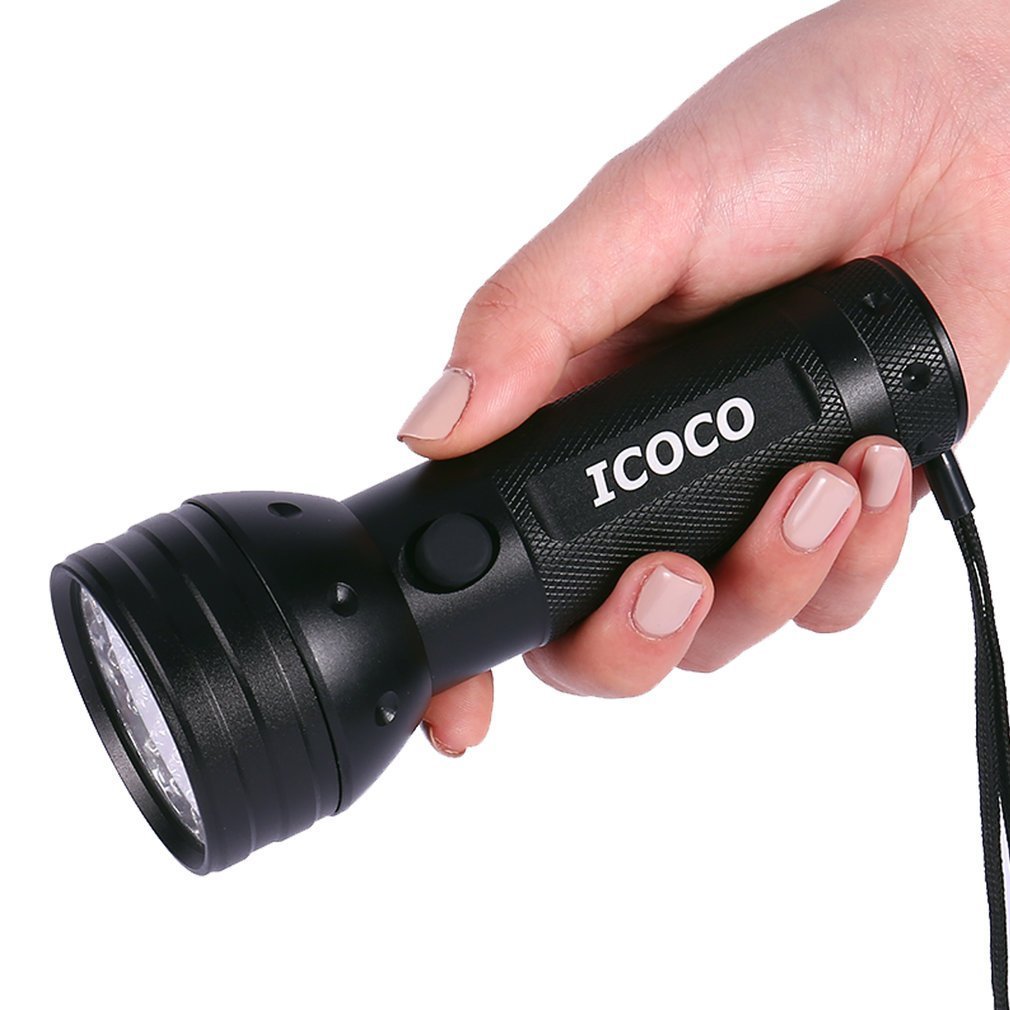 ICOCO Black Light for Pet Urine Detection ,51 LED UV Light Leak Detection Find Dry Stains on Carpets, Automotive Leak Detection or Scorpion Hunting (51 LED)
