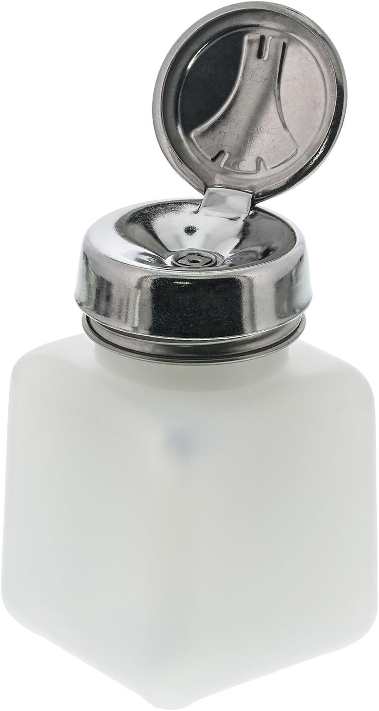 Menda Scientific Prods 35305 One-Touch Square Bottle, 1" Height, 1" Wide, 1" Length, 4 Fluid_Ounces, HDPE, Natural