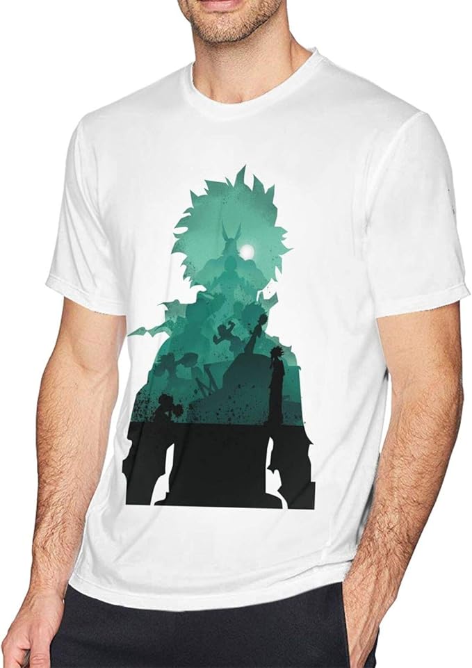 TOOE My Hero Academia Poster Mens Cotton Crew Neck Short Sleeve T