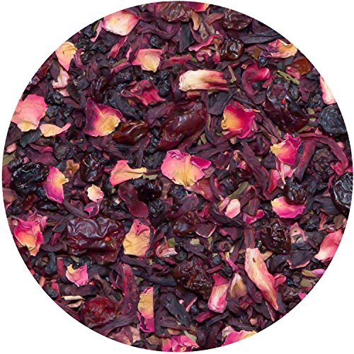 TIESTA TEA – CRANBERRY HIBISCUS ROOIBOS TEA, FIREBERRY, LOOSE LEAF, HERBAL BLEND WITH HIBISCUS, CRANBERRY, CURRANTS & ROOIBOS, ENJOY HOT OR ICED, 1.7OZ RESEALABLE POUCH, 25 CUPS