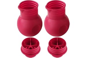 Webake Silicone Chocolate Melting Pot Microwave Melt and Pour Candy Butter Warmer for Mold Heat Sauce Syrup Cream, European S