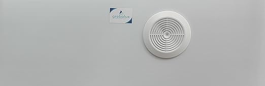 grebalux Acrylglas Fensterabdichtung für mobile Klimageräte,Komplettset für Rollladen bis 100 cm,alle Durchmesser (milchglas 