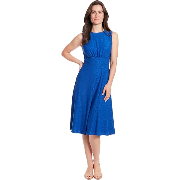Anne Klein Jenna Drawstring MIDI Dress at Amazon Women's Clothing store