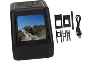 ZDETGU Film Scanner with 2in Screen – Convert 135, 126, 110, 8mm Slides & Negatives to 22MP JPG Digital Photos