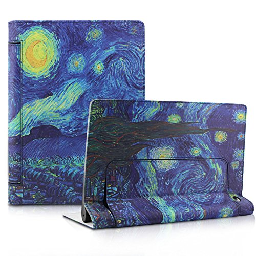 Lenovo Yoga Tab 3 Plus / Lenovo Yoga Tab 3 pro 10 Case - Infiland Folio Premium PU Leather Stand Cover Fit For Lenovo Yoga Tab 3 Plus 10.1/ Lenovo YOGA Tab 3 Pro 10.1-Inch Tablet Only, Starry Night