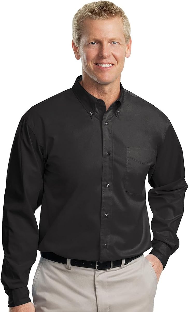 Port Authority Men's Long Sleeve Easy Care Shirt at  Men’s Clothing store: Button Down Shirts