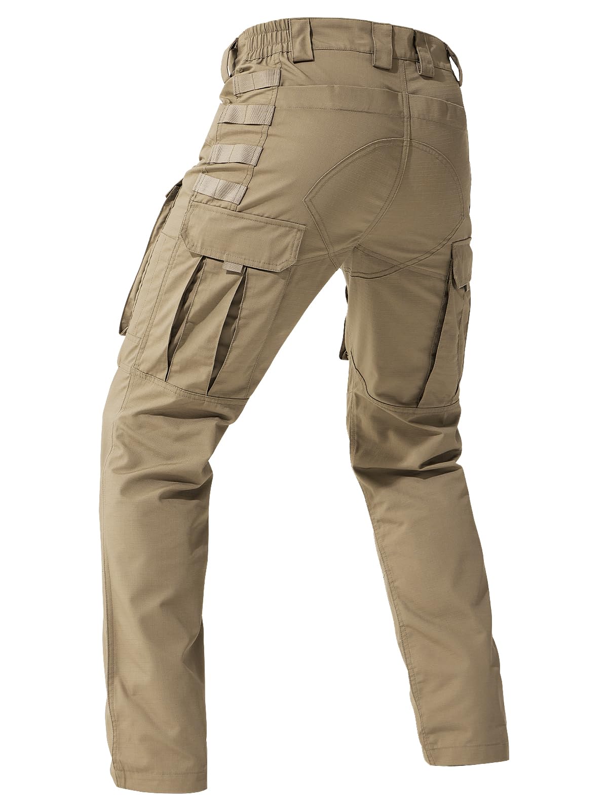 Photo 1 of FREE SOLDIER Men's Outdoor Tactical Pants Ripstop Military Combat EDC Cargo Pants Lightweight Hiking Work Pants (Brown 36W x 30L)