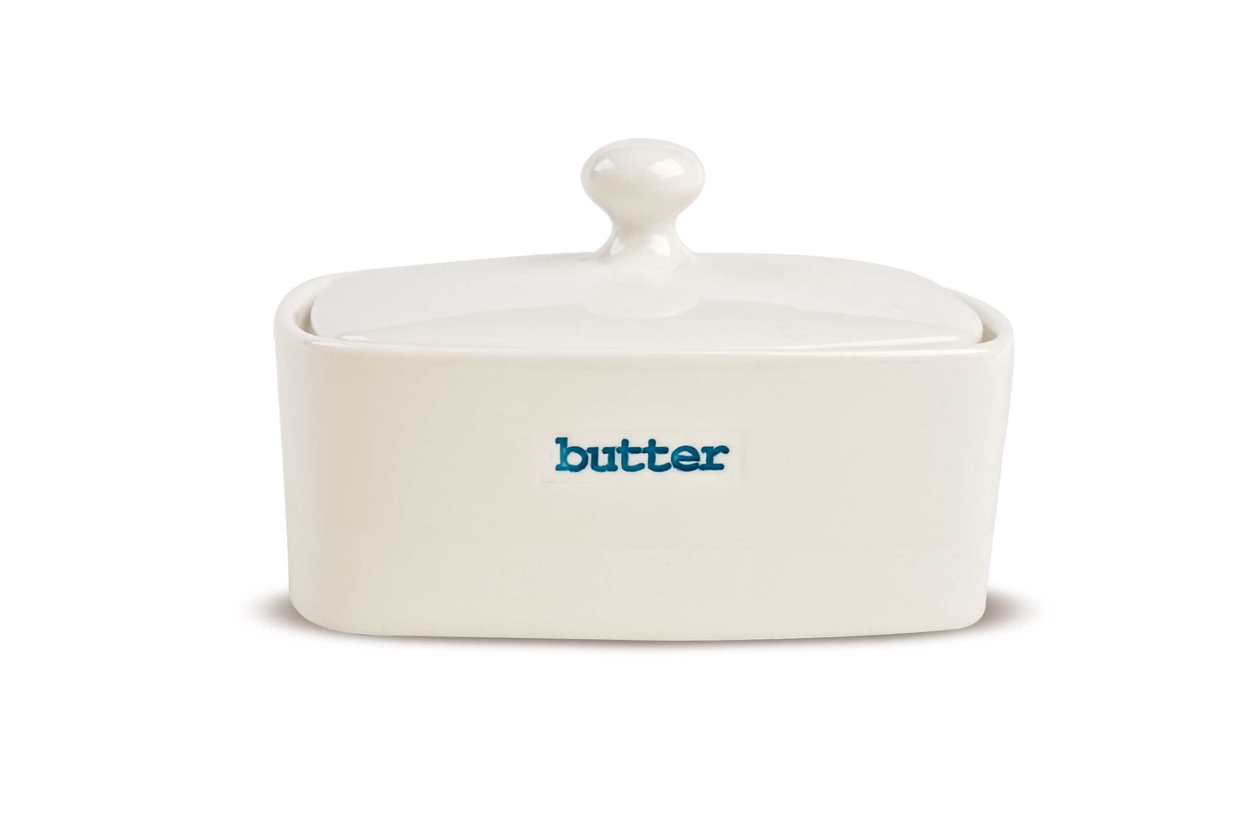 Keith Brymer Jones - Word Range - Ceramic Butter Dish - Butter