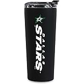 Rico Industries NHL Hockey 24oz Stainless Steel Tumbler with Lid and Dual Functioning Lid