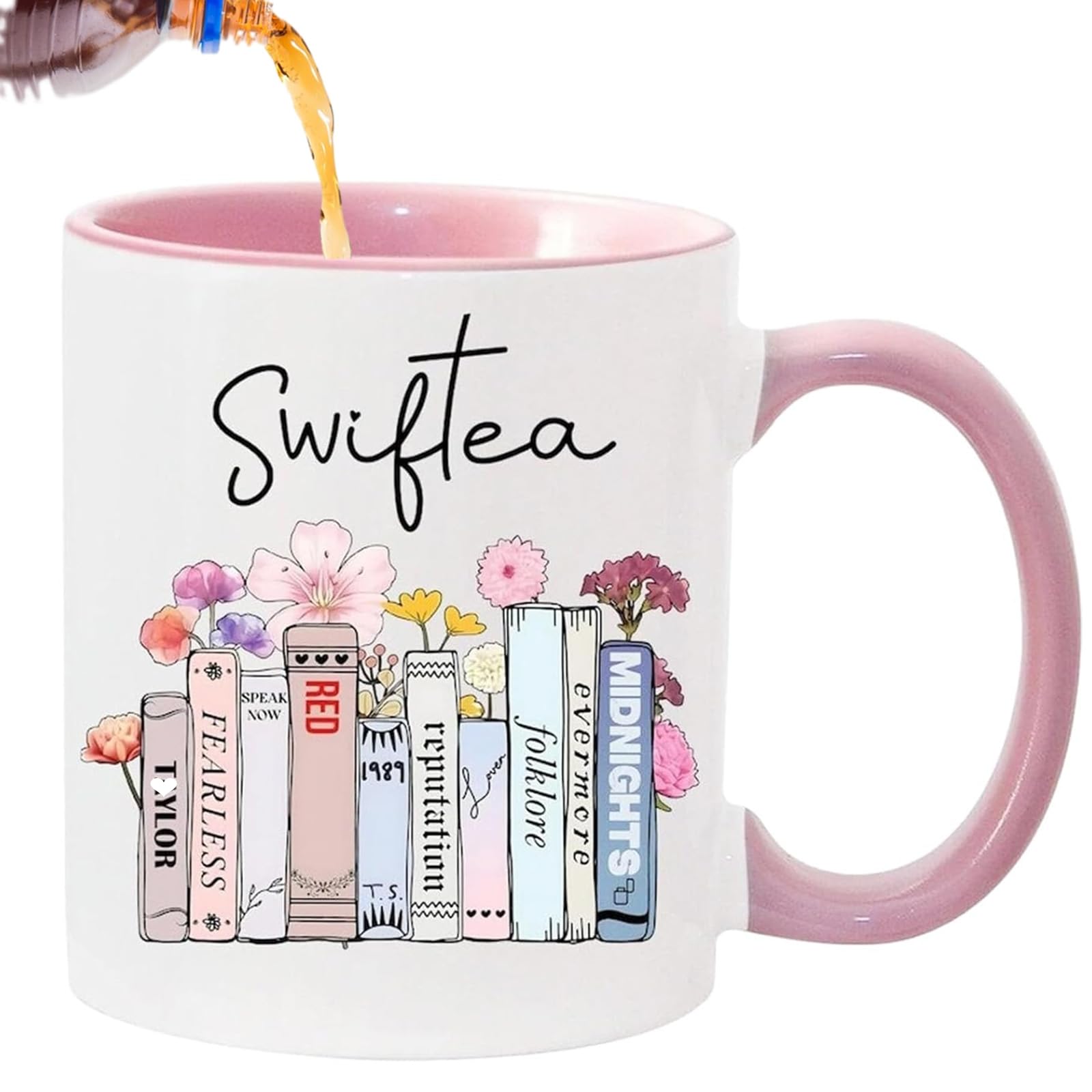 Vellivar Coffee Mug Ceramic Merchandise 1989 Gifts Music Lovers Coffee Cup Dishwasher Safe Coffee Mugs Presents Pink Stuff Tea Mug 350ml