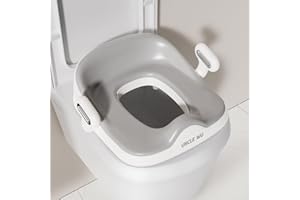 UNCLE WU Potty Training Seat for Boys/Girls - Comfy Cushion Handles, Universal Fit for Round & Oval and Square Toilets, Double Anti -Slip -Splash Guard for Baby/Toddler