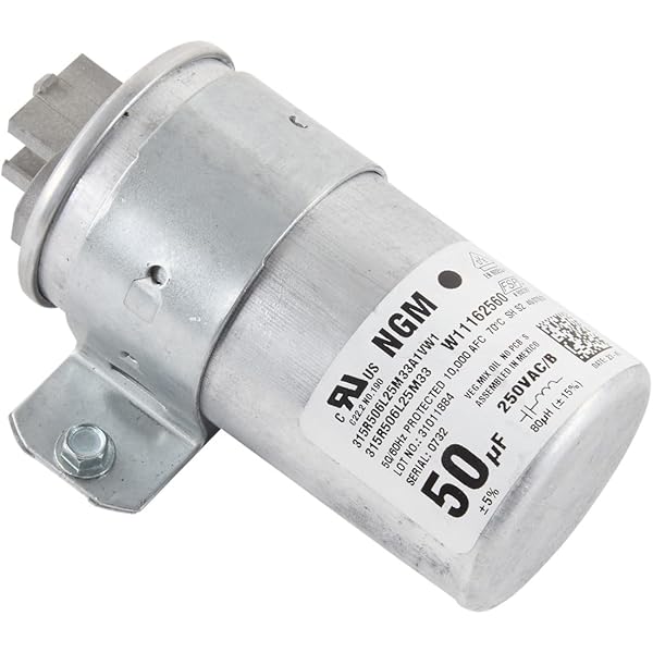 Amazon.com: Whirlpool W11428524 OEM Top Load Washer Run Capacitor 