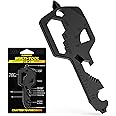 Key Shaped Pocket MultiTool 20-in1 Multi Tool, Stainless Steel Keychain Utility Gadget,Gift for Men, Women, Father,Groomsmen, Valentine's, Birthday, Christmas (Black)
