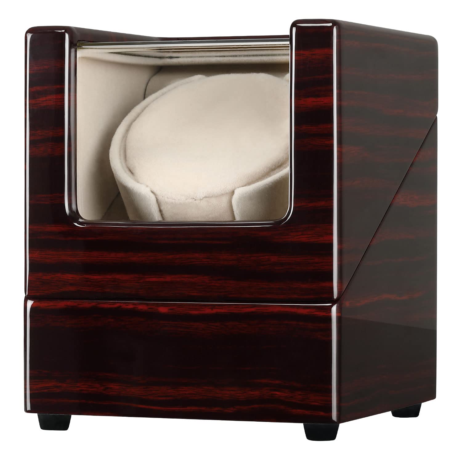 CHIYODA Watch Winder Automatic Single Wristwatch Winding Box Watches Storage Case with Quiet Mabuchi Motor