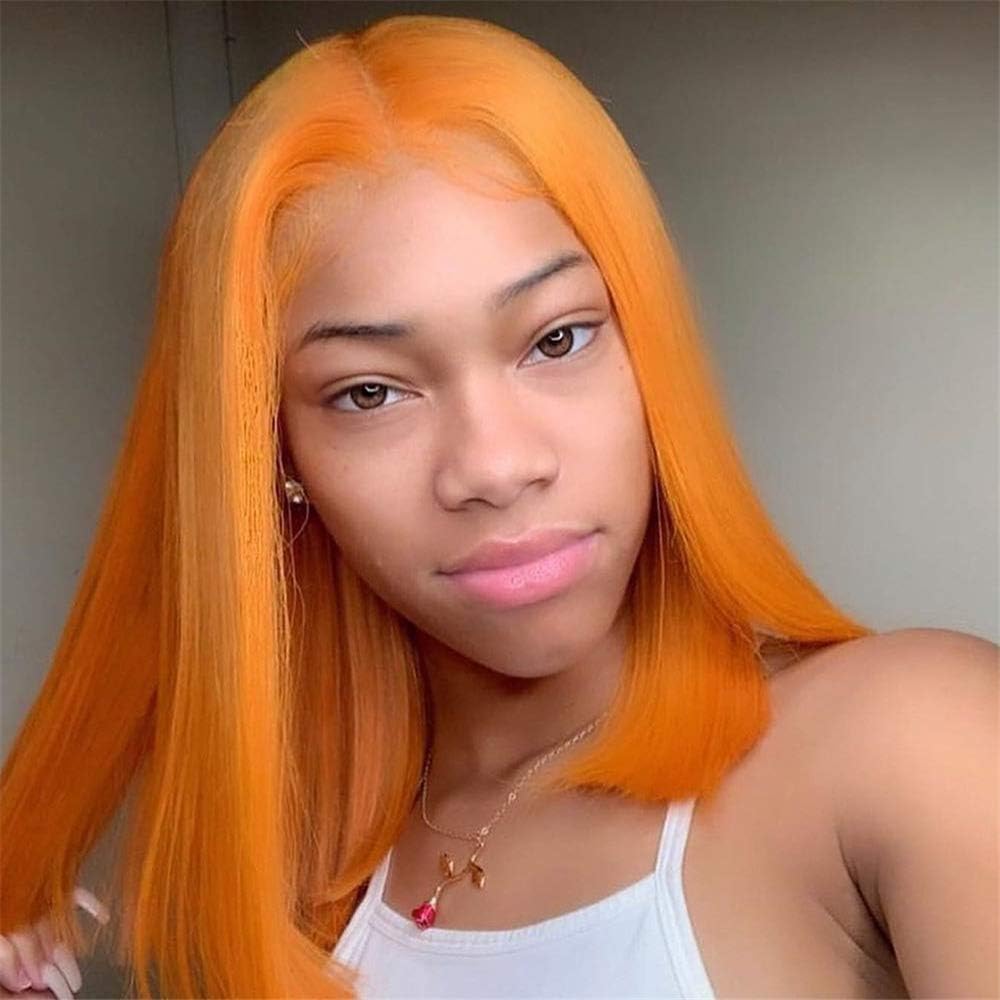 Amazon Com Ombre Colored Short Bob Lace Front Human Hair Wigs 130 Light Orange Brazilian Remy For Black Women 134 Pre Plucked Bleached A 16 Inches Home Kitchen Amazon Com Ombre Colored Short Bob Lace Front Human Hair Wigs 130 Light Orange Brazilian Remy For Black Women 134 Pre Plucked Bleached A 16 Inches Home Kitchen