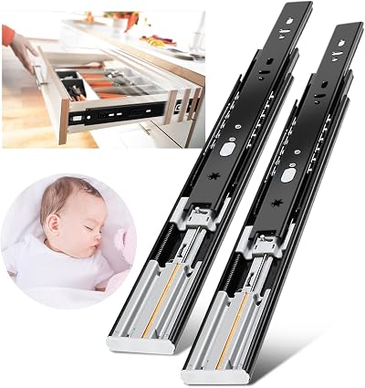 YENUO Soft Close Drawer Runners Full Extension 500mm 45kg Pair