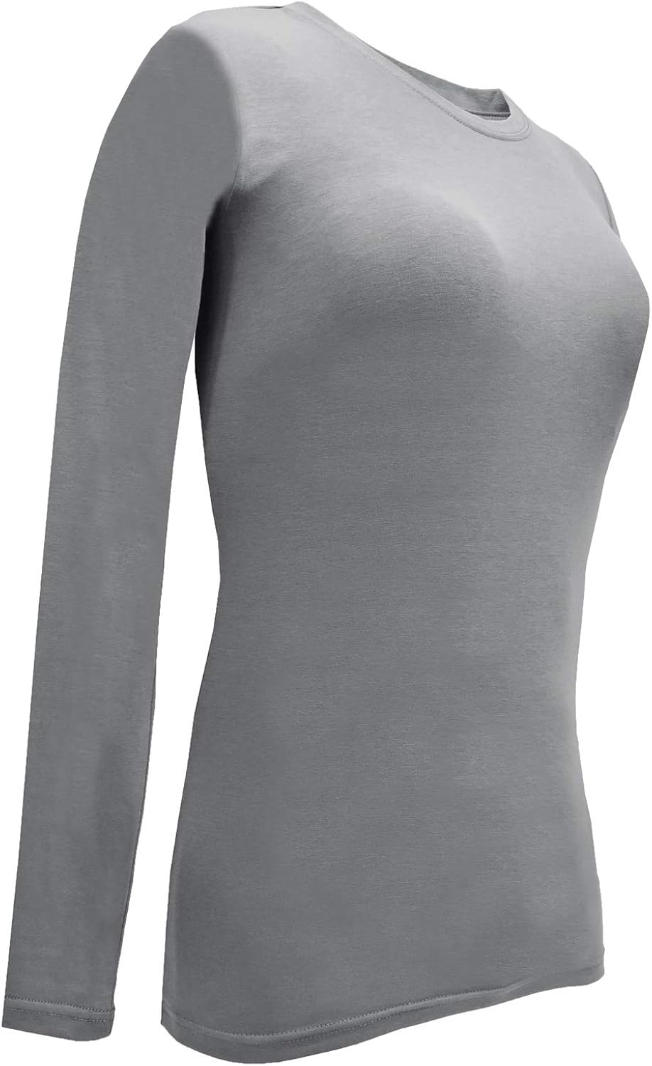 Natural Uniforms Women's Under Scrub Tee Crew Neck Long Sleeve T-Shirt at  Women’s Clothing store