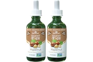 SweetLeaf Stevia Liquid Sweet Drops - Hazelnut Flavored Drops, Stevia Liquid Sweetener, Zero-Calorie, Sugar-Free Syrup Alternative for Keto Coffee, Baking, Shakes, 2 Fl Oz (Pack of 2)