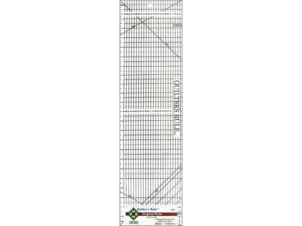Quilter's Rule Ruler, 6.5" x 24"