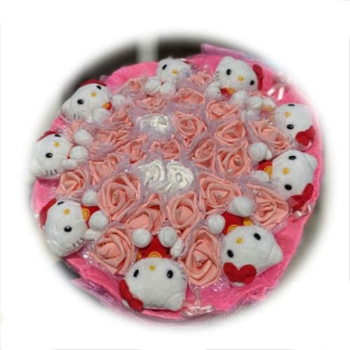 Amazon Co Jp 花職人の店 いるでぱいん ギフト プレゼント ハローキティ ブーケ ぬいぐるみ 9本 キティ 花束 フラワーギフト プレゼント アレンジ お返し ホワイトデー アートフラワー ギフト フラワー キティちゃん マスコットブーケ プレゼント ジュエリー