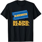 Blockbuster Be Kind Rewind Vintage Ticket Logo T-Shirt