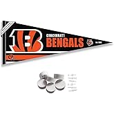 Cincinnati Bengals Pennant Banner and Wall Tack Pads