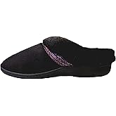 isotoner Signature® Women's Microsuede Nika Hoodback Slipper, Size 7.5-8 Medium, Black