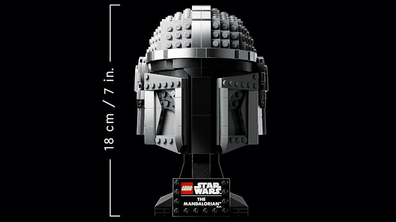 Star Wars Mandalorianer Helm Modell, Sammlerstück Zimmer-Deko und EIN tolles Geschenk für Erwachsene, Bausatz, Männer, Frauen, Mama, Papa, Sammler-Geschenkidee 75328 — Foto 7 von 8
