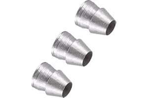 CoCud Round Handle Wedges, 8mm Diameter, Carbon Steel Metal Kit Hammer Handle Prevent Splitting Wedge - (Applications: for Axe Claw Hammer), 3-Pieces