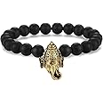 Ganesh (Ganesha) Hindu God of Success and Prosperity Energy Beads Bracelet 8mm