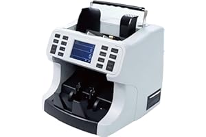 Oukeyer H-8700 Bank Grade Mixed Denomination Money Counter Machine, IMG/WL/UV/MG/IR/DD Counterfeit Detection, Bill Counter, Currecny Cash Counter, 3.5inch TFT Disaplay, Built-in Printer