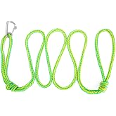 Kayak Tow Rope Short,Heavy Duty Jet Ski Dock Line with Clip,Small Boat Tow Rope with Hook for Anchor PWC Pontoon Marine 7ft. 1 Pack
