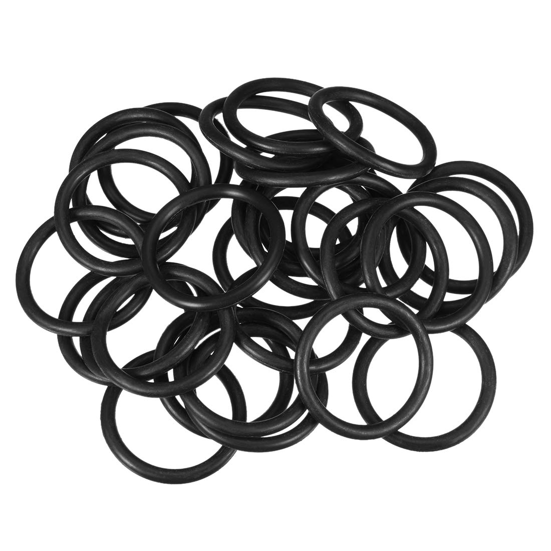 sourcing map Nitrile Rubber O-Rings 38mm OD 30mm ID 4mm Width, Metric Sealing Gasket, Pack of 30
