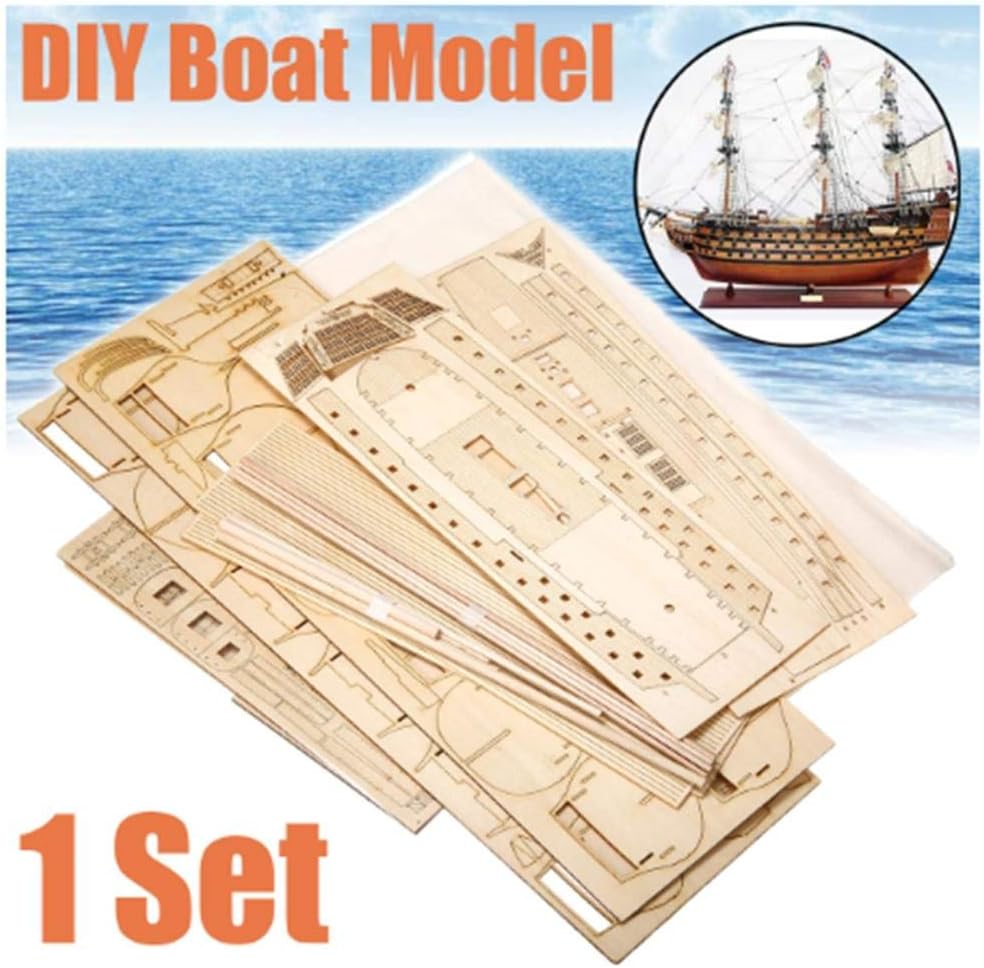 LYXin DIY Handmade Assembly Ship Wooden Sailing Boat Model Kit Ship Assembly Decoration Gift For Children