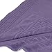 Superior Hotel & Spa Quality Bath Mat Set of 2, Made of Long-Staple Combed Cotton, Durable and Washable 100% Cotton Bathroom Mat 2-Pack, Royal Purple, 22