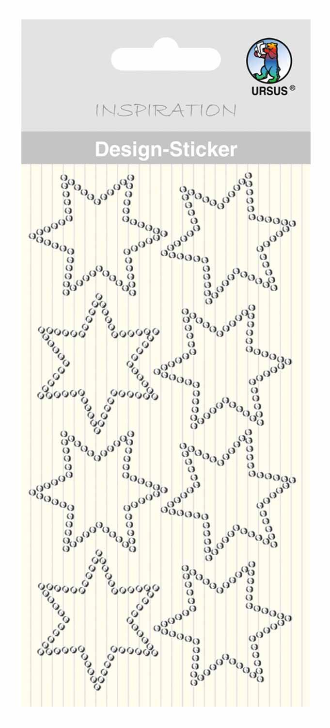Ursus 75070021 Design Stickers Stars Transparent Pack of 8 — image 1
