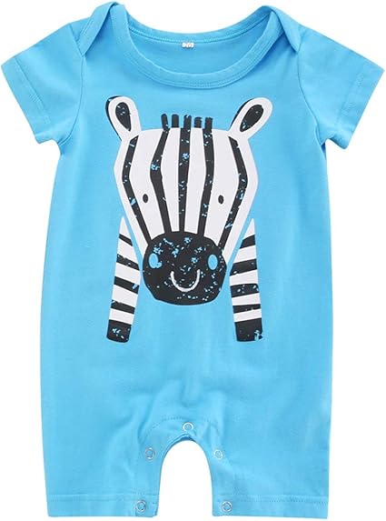 Mornyray Barboteuse De Couleur Unie Zebre Pour Bebe Garcon Color Blue Size 80 Amazon Fr Cuisine Maison