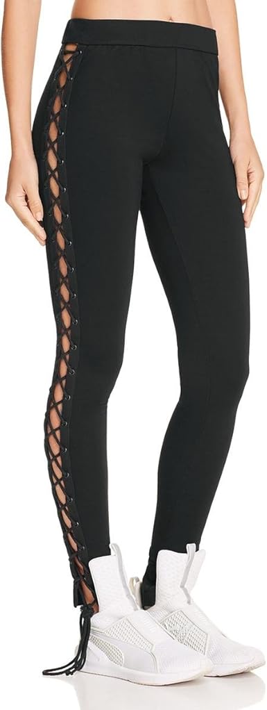 Amazon Com Puma Women S Fenty Lacing Tights Black Medium 31 Clothing