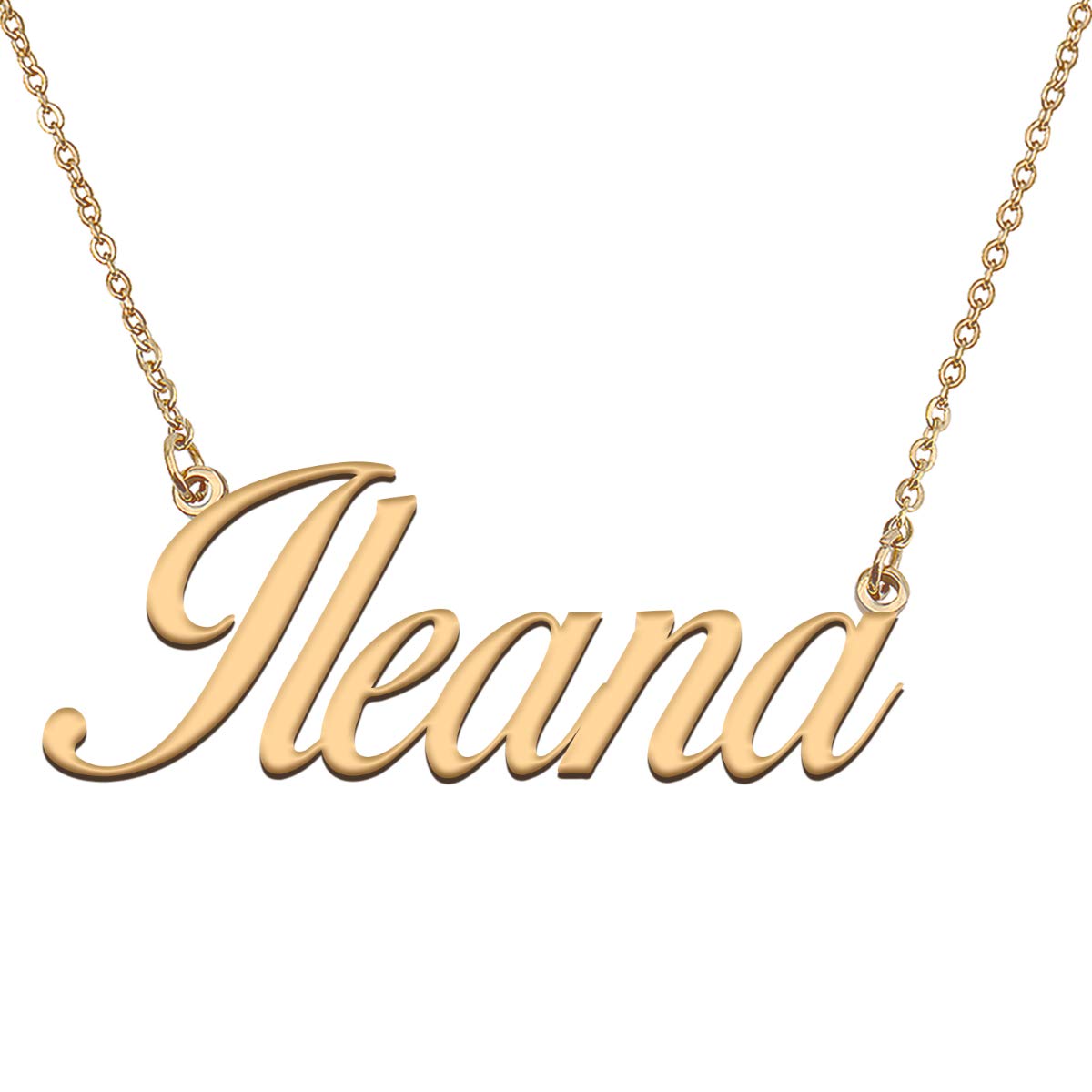 HUAN XUN Customized Custom Simple Any Name Necklace