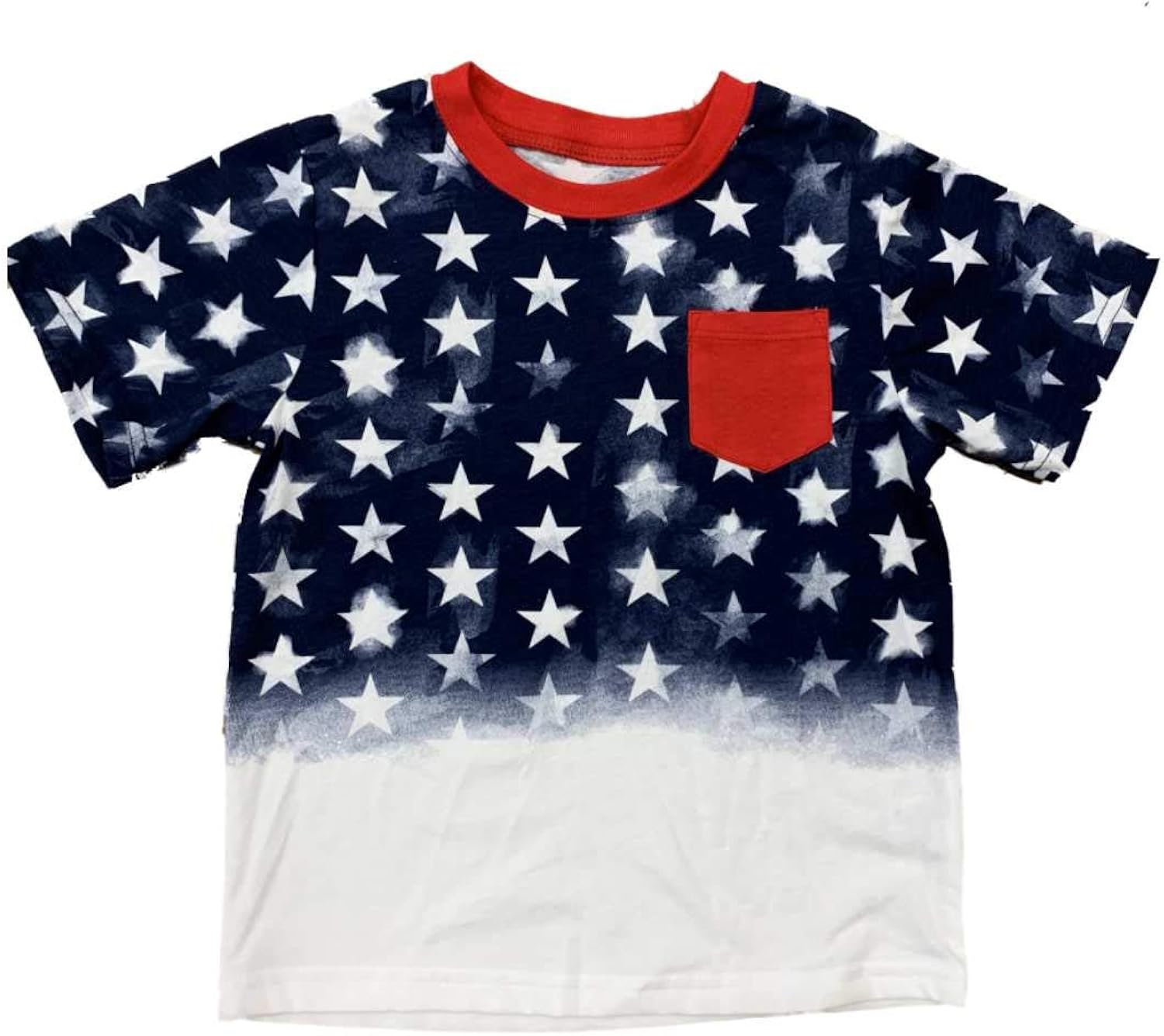 Toddler Boys Red White & Blue Patriotic Stars TShirt Clothing