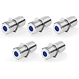 VCE (5-Pack) F Type RG6 Coax Cable Female to Female Connector,Cable Extension Adapter Connects Two Coaxial Video Cables