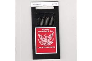 PRISM FABRICS Richard Hemming Needles - Milliners Size 9 - Made in England