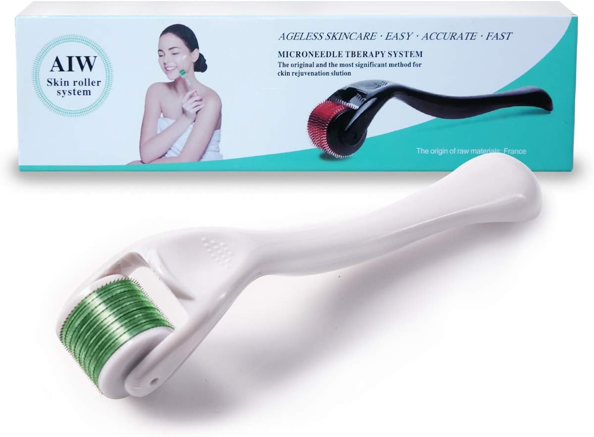 ERQU Derma-Roller with Microneedle .25mm | Micro Needle Derma Roller for Face | Microdermabrasion Rollers | Skin Face Roller 540 Micro Needles