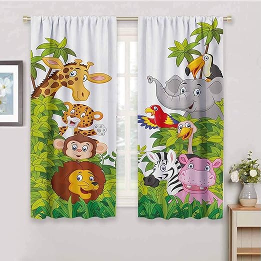 HoBeauty Home Nurseryblackout Cortinas para recámara, dibujos animados