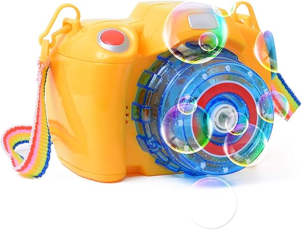 Amazon カメラ型シャボン玉 バブルマシーン シャボン玉 電動 バブルガン しゃぼん玉 子供 おもちゃ お風呂 プール 外遊び 水遊び 自動 子供用カメラ Kanalink おもちゃ おもちゃ