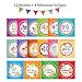 Baby Month by Month Stickers for Baby Girl & Boy | Unisex Milestone Stickers for Each Month [Set of 16]