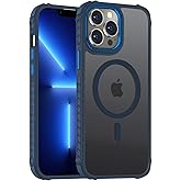 DEERLAMN Strong Magnetic Case for iPhone 15 Pro Max 6.7-Inch,[Compatible with Magsafe][Military Grade Drop Protection] Translucent Matte Shockproof Protective Phone Cover-Forest Blue